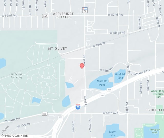 Location Map: 4855 Ward Road, Ste 300 Wheat Ridge, Colorado 80033